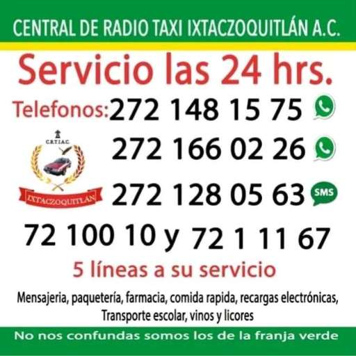 Central de radio taxi Ixtaczoquitlan